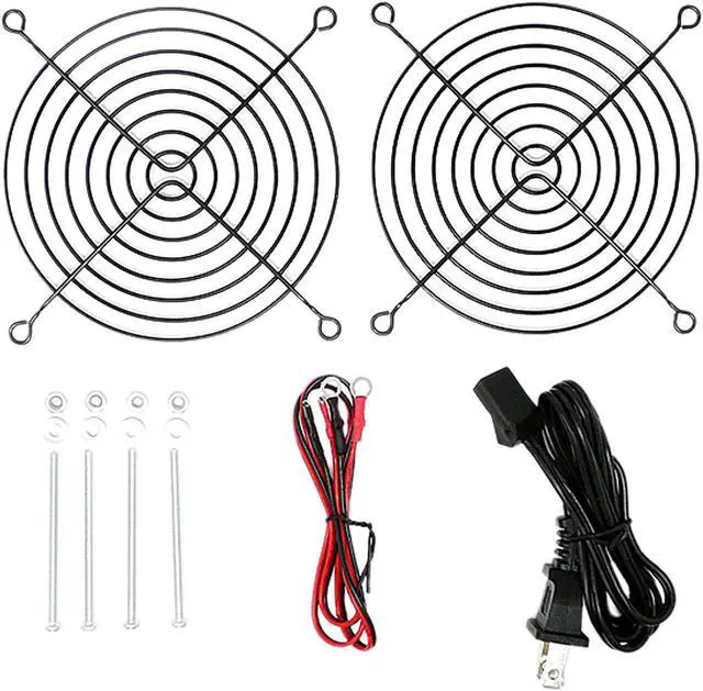 Alt view image 11 of 12 - Bgears b-Blaster-AC 100-125V 2ball bearing Heavy Duty Cast Aluminum 120mm x 38mm 2800 RPM fan