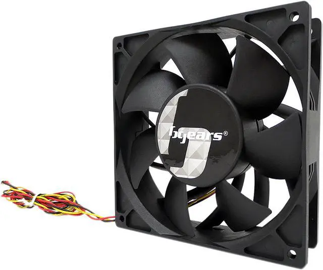 Alt view image 2 of 9 - Bgears b-Blaster 140x38mm 2 ball bearing High Speed 5200 RPM High Airflow 308 CFM 4pin 4wire PWM 12VDC fan.