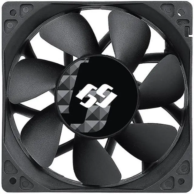 Main image of Bgears b-BlasterPWM 120x38 mm 2 ball bearing PWM fan with speed range from 1300 to 6500 RPM AirFlow 318 CFM 4pin 4wire PWM 12VDC fan.