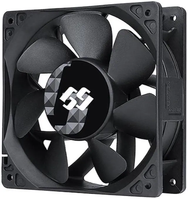 Alt view image 2 of 5 - Bgears b-BlasterPWM 120x38 mm 2 ball bearing PWM fan with speed range from 1300 to 6500 RPM AirFlow 318 CFM 4pin 4wire PWM 12VDC fan.