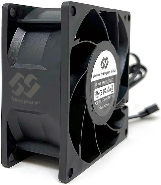 Alt view image 4 of 11 - Bgears b-BlasterPWM 80x38 80mm Non-LED LED Case Fan