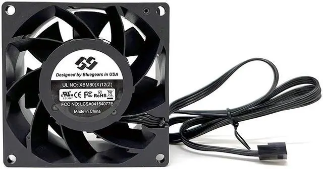 Alt view image 5 of 11 - Bgears b-BlasterPWM 80x38 80mm Non-LED LED Case Fan