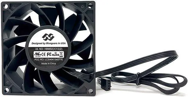 Alt view image 4 of 9 - Bgears b-BlasterPWM 90x38 90mm Non-LED LED Case Fan