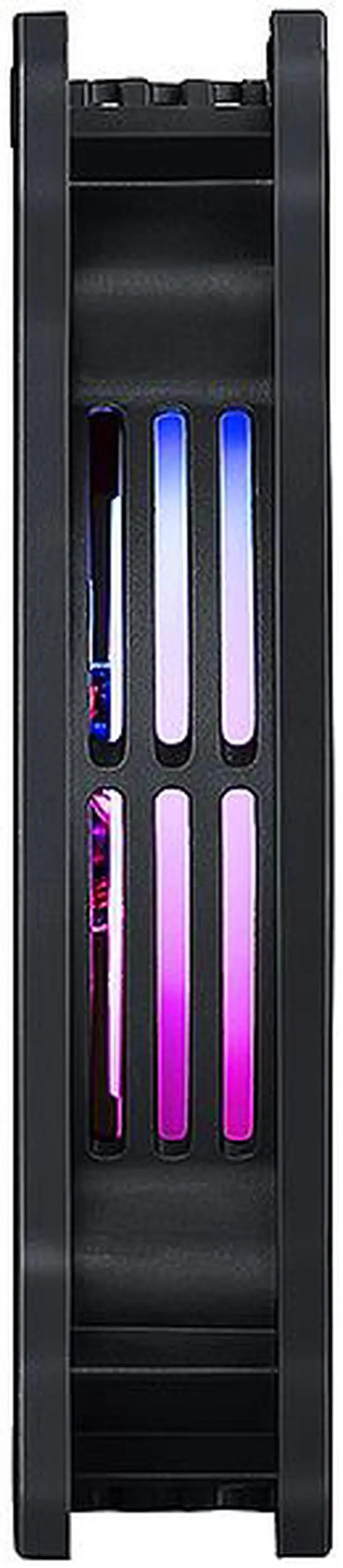 Alt view image 3 of 19 - Bgears b-PWM Vortex 120 RGB 120mm Non-LED LED Case Fan