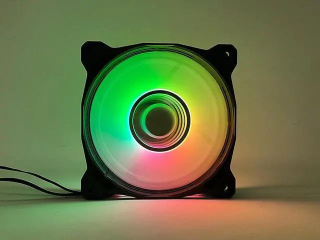 Alt view image 4 of 19 - Bgears b-PWM Vortex 120 RGB 120mm Non-LED LED Case Fan
