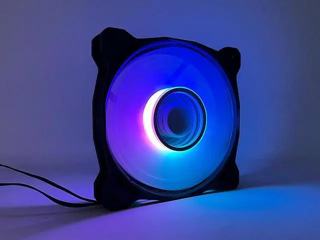 Alt view image 7 of 19 - Bgears b-PWM Vortex 120 RGB 120mm Non-LED LED Case Fan