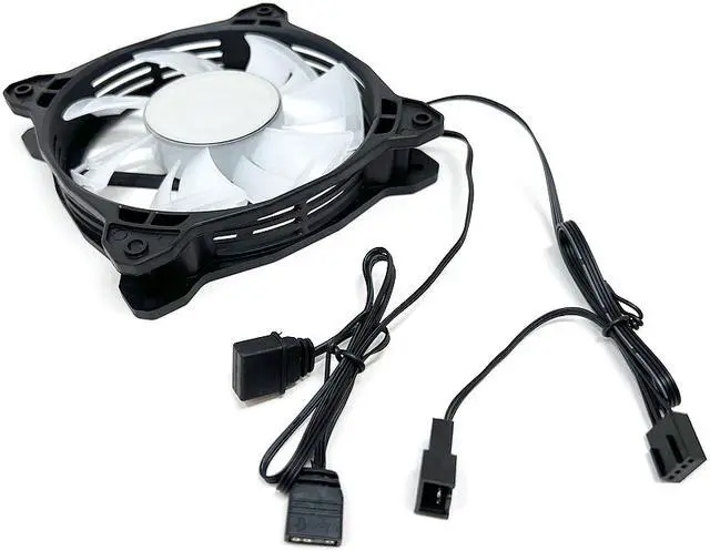 Alt view image 18 of 19 - Bgears b-PWM Vortex 120 RGB 120mm Non-LED LED Case Fan