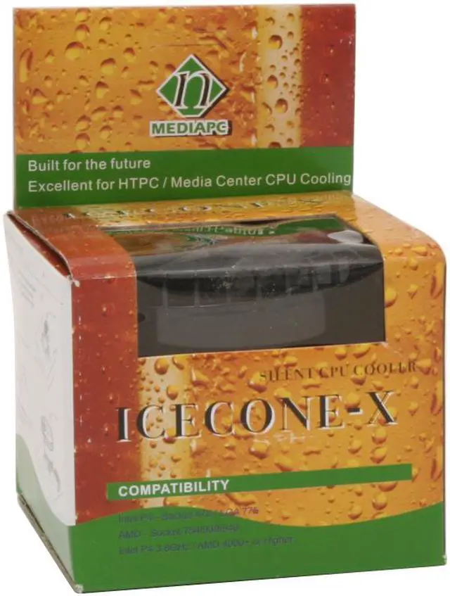 Alt view image 4 of 4 - nMEDIAPC ICECONE-X 100mm 2 Ball CPU Cooler