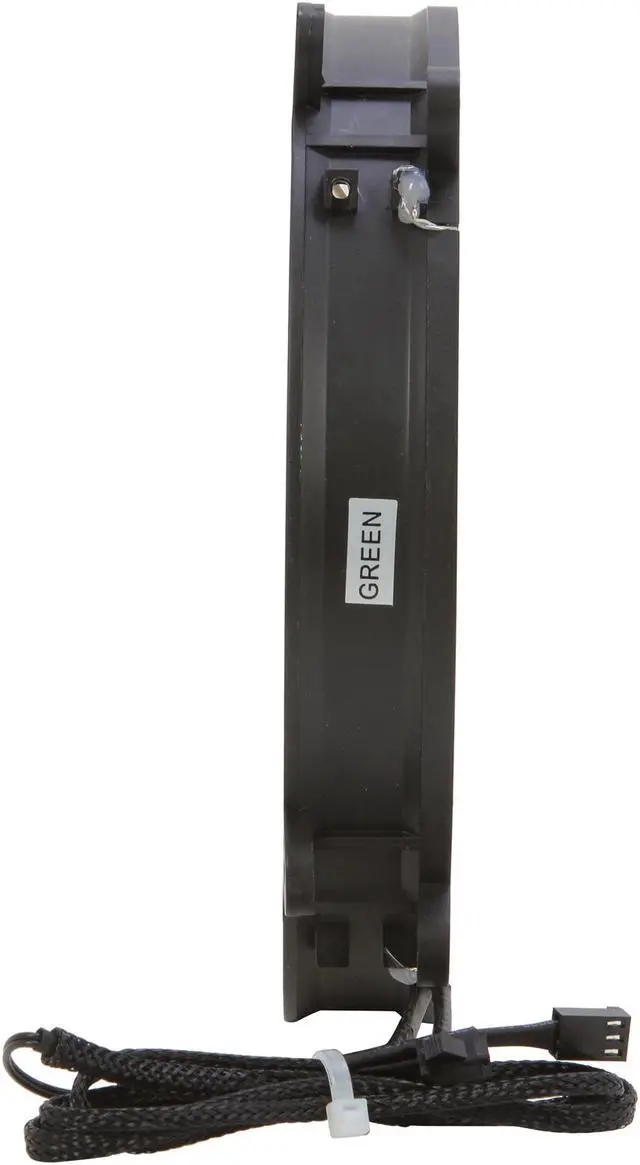 Alt view image 3 of 5 - NZXT FS-200RB-GLED 200mm SILENT Green LED Fan with ON/OFF Switch