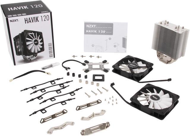 Alt view image 8 of 8 - NZXT RC-HV120-01 120mm HAVIK 120 Dual Fan CPU Cooler