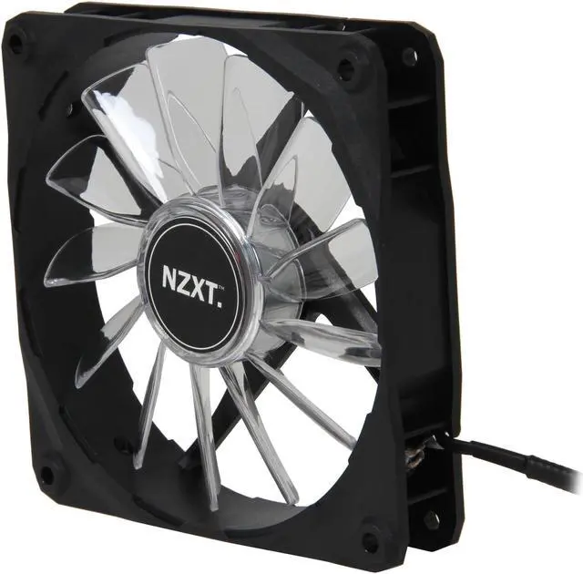 Alt view image 2 of 5 - NZXT Air Flow Series RF-FZ120-O1 Orange LED Case Fan
