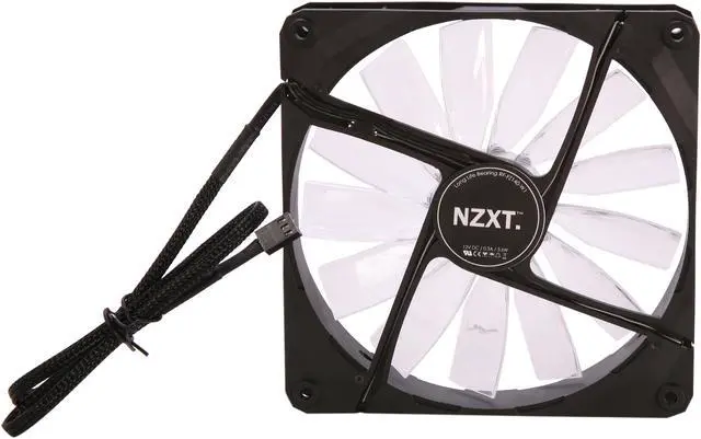 Alt view image 4 of 5 - NZXT Air Flow Series RF-FZ140-W1 140mm White LED Case Fan