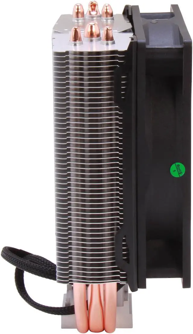 Alt view image 3 of 7 - NZXT RC-RST20-01 120mm Sleeve Direct Touch 3 Heat Pipe CPU Cooler