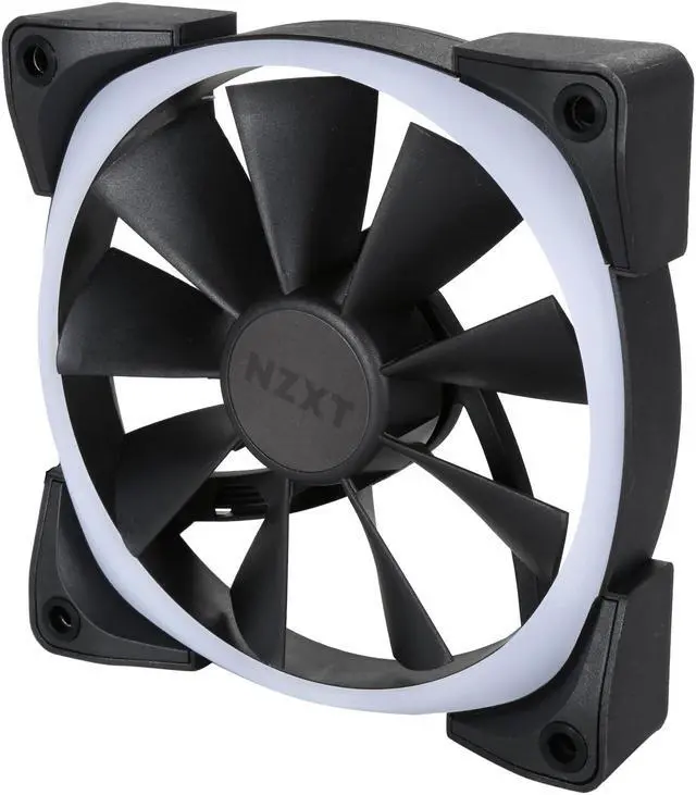 Alt view image 3 of 12 - NZXT RF-AR120-T1 RGB LED Aer RGB120 Triple Pack 3 x Advanced RGB LED PWM Fan for HUE+