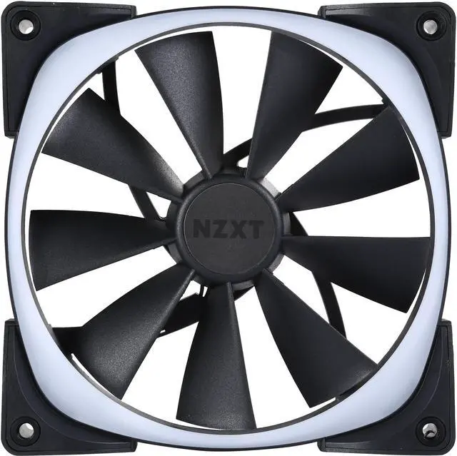 Alt view image 3 of 7 - NZXT RF-AR140-B1 140mm RGB LED Aer RGB140 Advanced RGB LED PWM Fan for HUE+ (HUE+ is required to function and sold separately.)