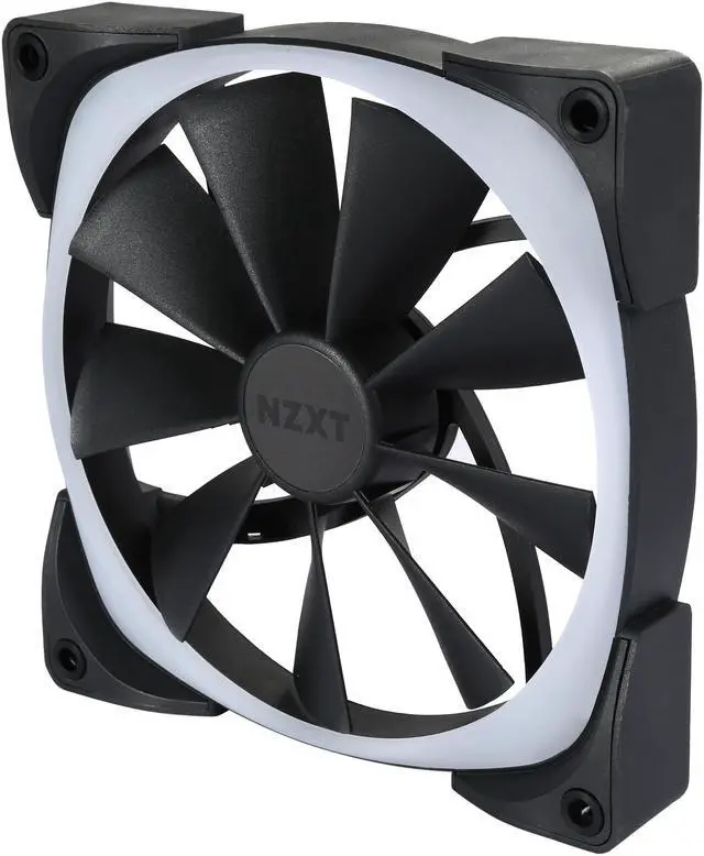 Alt view image 4 of 7 - NZXT RF-AR140-B1 140mm RGB LED Aer RGB140 Advanced RGB LED PWM Fan for HUE+ (HUE+ is required to function and sold separately.)