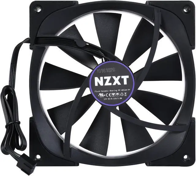 Alt view image 6 of 7 - NZXT RF-AR140-B1 140mm RGB LED Aer RGB140 Advanced RGB LED PWM Fan for HUE+ (HUE+ is required to function and sold separately.)