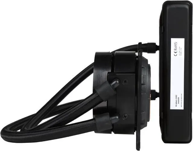 Alt view image 4 of 10 - NZXT Kraken X42 RL-KRX42-02 140mm All-In-One Water / Liquid CPU Cooling with Software Controlled RGB Lighting
