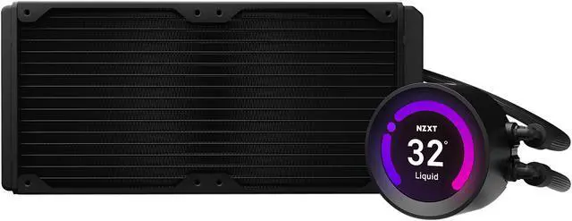 Alt view image 4 of 7 - NZXT Kraken Z Series Z63 280mm - RL-KRZ63-01 - AIO RGB CPU Liquid Cooler - Customizable LCD Display - Improved Pump - Powered by CAM V4 - RGB Connector - Aer P 140mm Radiator Fans LGA 1700 Compatible