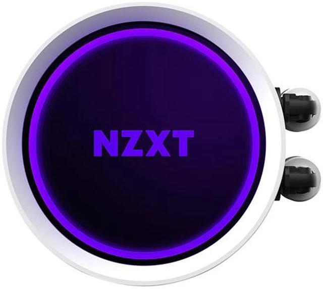 Alt view image 4 of 7 - NZXT Kraken X63 RGB 280mm - RL-KRX63-RW - AIO RGB CPU Liquid Cooler - Rotating Infinity Mirror Design - Powered By CAM V4 - RGB Connector - 2 x Aer P 140mm Radiator Fans White LGA 1700 Compatible