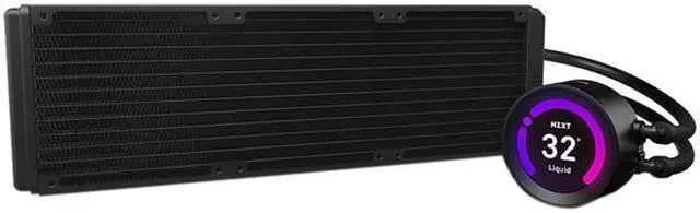 Alt view image 2 of 7 - NZXT Kraken Z73 360mm Liquid Cooler with LCD Display - Black