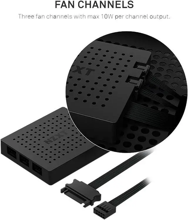 Alt view image 5 of 7 - NZXT HF-2814C-DW 140mm RGB LED White Aer RGB 2 PWM 1500RPM Fan Twin Stater Pack