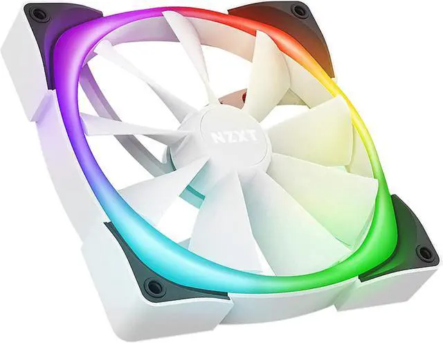 Alt view image 3 of 7 - NZXT HF-2814C-DW 140mm RGB LED White Aer RGB 2 PWM 1500RPM Fan Twin Stater Pack