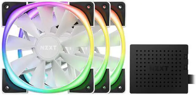 Alt view image 2 of 7 - NZXT HF-2812C-TW Aer RGB 2 120mm Triple Starter Pack Case Fan - White