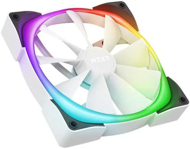 Alt view image 3 of 7 - NZXT HF-2814C-DW 140mm RGB LED White Aer RGB 2 PWM 1500RPM Fan Twin Stater Pack