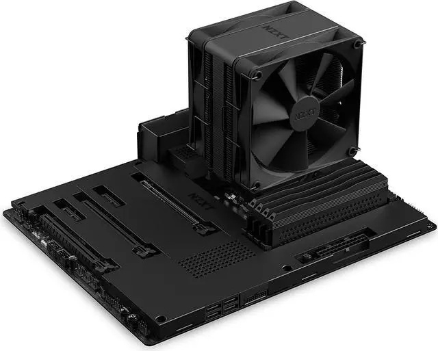 Alt view image 11 of 12 - NZXT T120 CPU Air Cooler - RC-TN120-B1 - CPU Liquid Cooler - Conductive Copper Pipes - Fluid Dynamic Bearings - AMD AM4, AM3+, AM3 and Intel LGA 1851, 1700 Compatible - Black