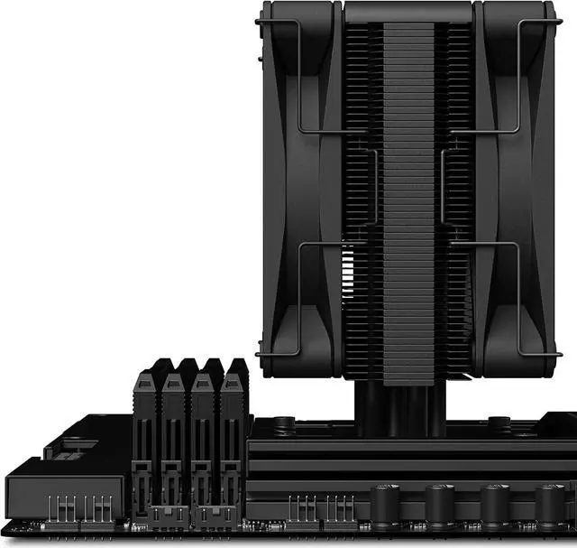 Alt view image 12 of 12 - NZXT T120 CPU Air Cooler - RC-TN120-B1 - CPU Liquid Cooler - Conductive Copper Pipes - Fluid Dynamic Bearings - AMD AM4, AM3+, AM3 and Intel LGA 1851, 1700 Compatible - Black