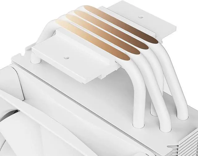 Alt view image 10 of 12 - NZXT T120 CPU Air Cooler - RC-TN120-W1 - CPU Liquid Cooler - Conductive Copper Pipes - Fluid Dynamic Bearings - AMD and Intel Compatibility - White