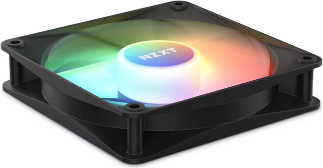 Alt view image 5 of 13 - NZXT F120 RGB Core Fan - RF-C12SF-B1 - 120mm Hub-Mounted RGB Fan - Sublime RGB Lighting - PWM Control - Single, 120mm Case Fan - Black