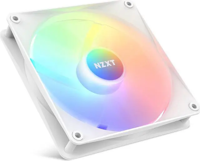 Alt view image 2 of 14 - NZXT F140 RGB Core Fan - RF-C14SF-W1 - 140mm Hub-Mounted RGB Fan - Sublime RGB Lighting - PWM Control - Single, 140mm Case Fan - White