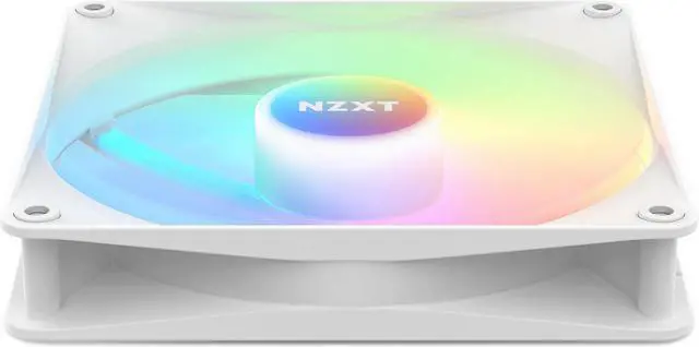 Alt view image 4 of 14 - NZXT F140 RGB Core Fan - RF-C14SF-W1 - 140mm Hub-Mounted RGB Fan - Sublime RGB Lighting - PWM Control - Single, 140mm Case Fan - White