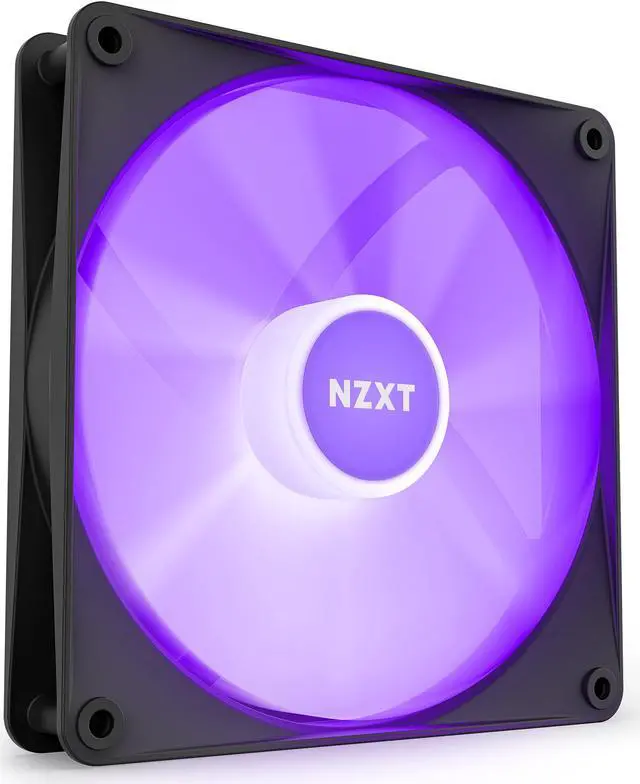 Alt view image 2 of 14 - NZXT F140 RGB Core Fan - RF-C14DF-B1 - 140mm Hub-Mounted RGB Fan - Sublime RGB Lighting - PWM Control - Double, 140mm Case Fan - Black