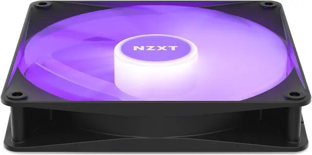 Alt view image 5 of 14 - NZXT F140 RGB Core Fan - RF-C14DF-B1 - 140mm Hub-Mounted RGB Fan - Sublime RGB Lighting - PWM Control - Double, 140mm Case Fan - Black