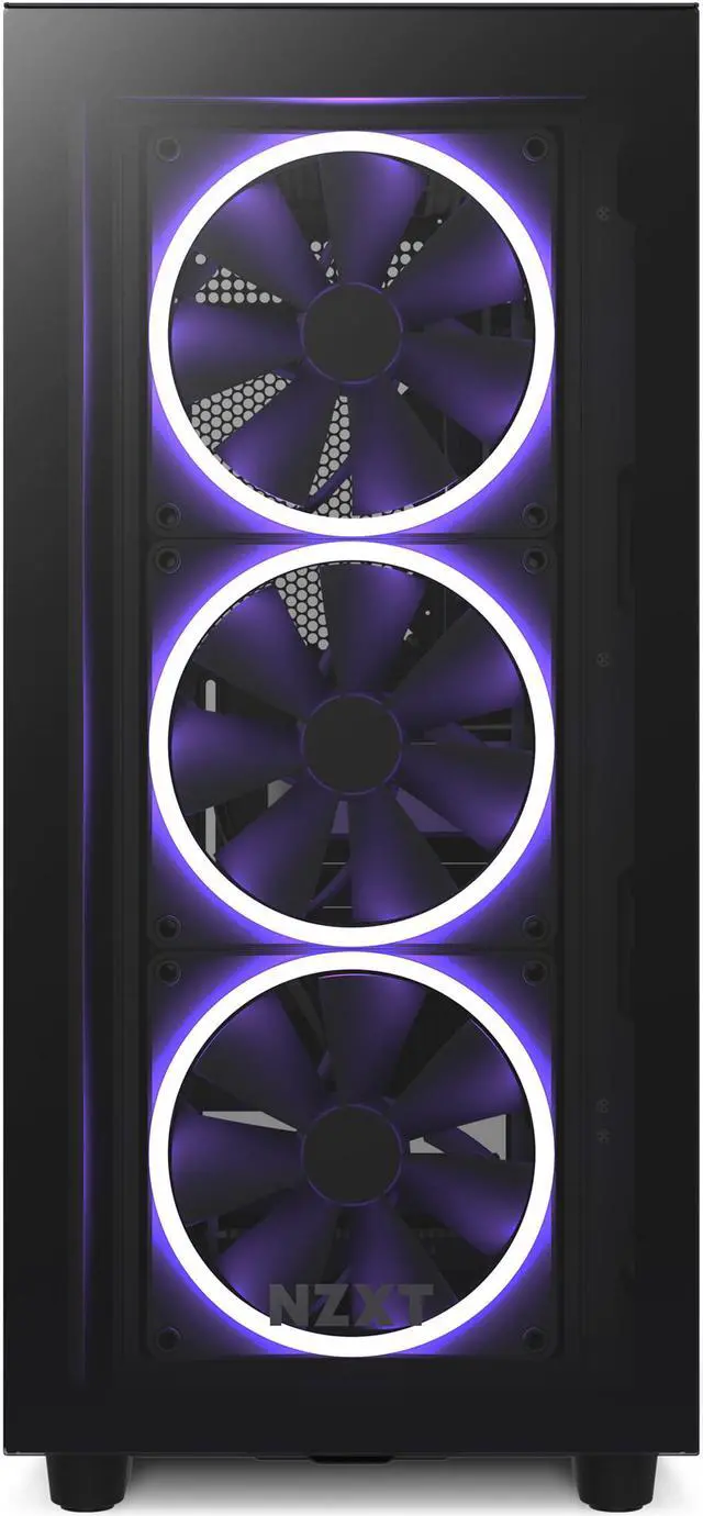 Alt view image 3 of 7 - NZXT F120 RGB Fans - RF-R12TF-B1 - Advanced RGB Lighting Customization - Whisper Quiet Cooling - Triple (RGB Fan & Controller Included) - 120mm Fan - Black