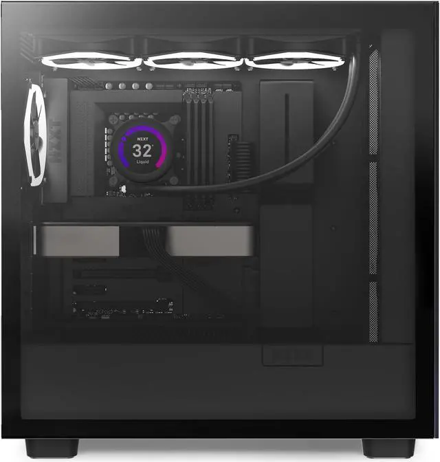 Alt view image 7 of 7 - NZXT F120 RGB Fans - RF-R12TF-B1 - Advanced RGB Lighting Customization - Whisper Quiet Cooling - Triple (RGB Fan & Controller Included) - 120mm Fan - Black