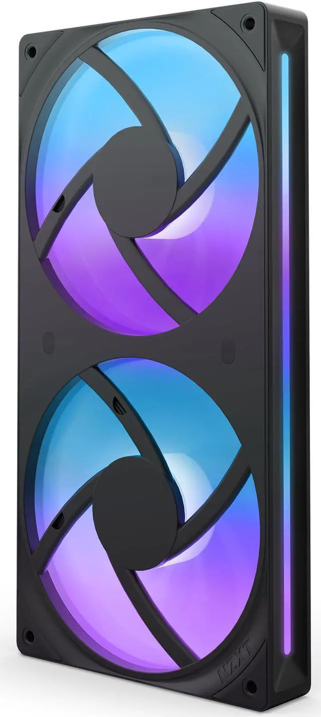 Alt view image 3 of 13 - NZXT F240 RGB CORE RF-U24HF-B1 240mm RGB LED Single-Frame RGB Fan Unit