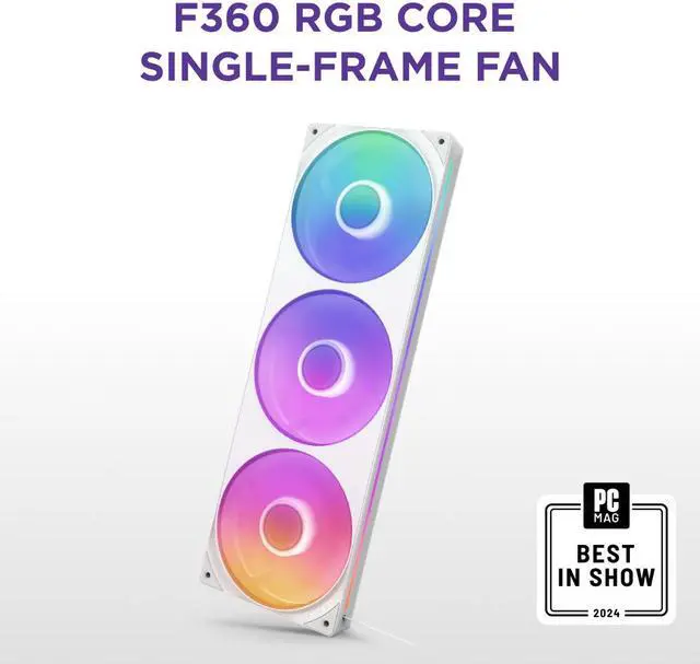 PC用ファン・クーラー NZXT F360 RGB CORE White + Control Hub Amazon.com: NZXT F360 RGB Core - 360mm Single-Frame Fan Unit