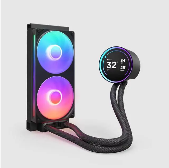 Alt view image 2 of 6 - KRAKEN ELITE RGB 240 BLACK WITH AIO LIQUID COOLER WITH IPS LCD & STATIC PRESSURE FANS Intel Socket LGA 1851, 1700 & 1200/115X AMD Socket AM5, AM4