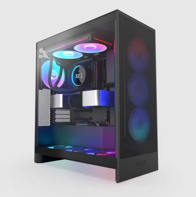 Alt view image 6 of 6 - KRAKEN ELITE RGB 280 BLACK AIO LIQUID COOLER WITH IPS LCD & STATIC PRESSURE FANS Intel Socket LGA 1851, 1700 & 1200/115X AMD Socket AM5, AM4
