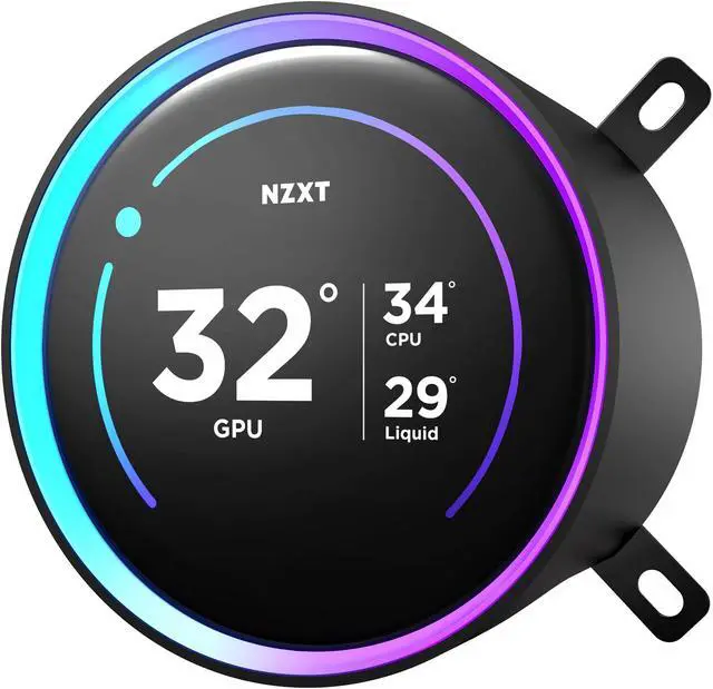 Alt view image 4 of 8 - KRAKEN ELITE RGB 360 BLACK AIO LIQUID COOLER WITH IPS LCD & STATIC PRESSURE FANS Intel Socket LGA 1851, 1700 & 1200/115X AMD Socket AM5, AM4