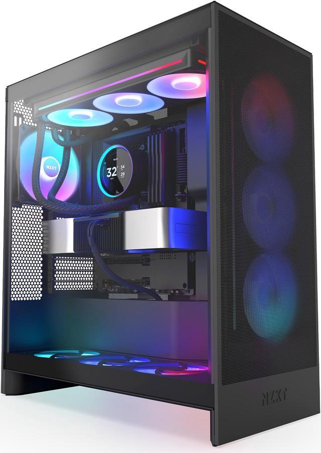 Alt view image 7 of 8 - KRAKEN ELITE RGB 360 BLACK AIO LIQUID COOLER WITH IPS LCD & STATIC PRESSURE FANS Intel Socket LGA 1851, 1700 & 1200/115X AMD Socket AM5, AM4