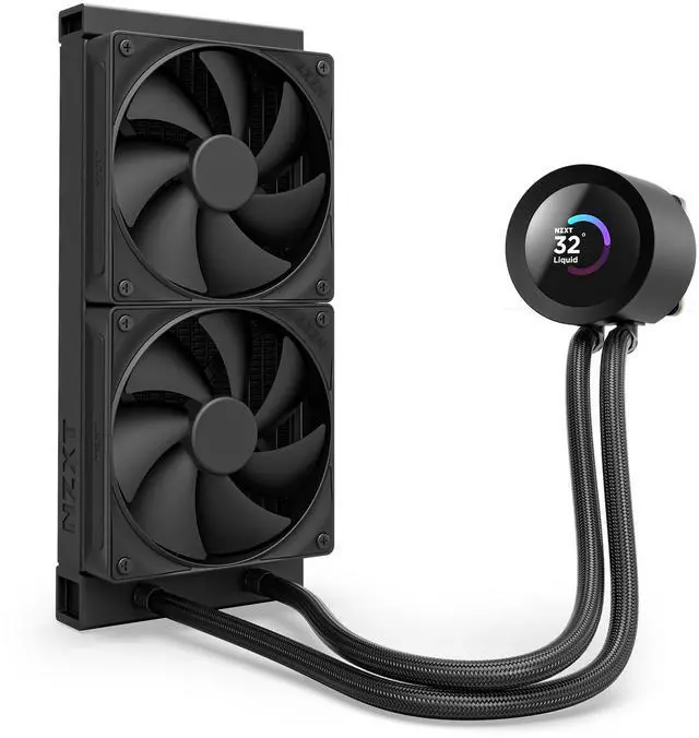 Alt view image 2 of 6 - NZXT KRAKEN PLUS 240 MM AIO LIQUID COOLER WITH 1.54" LCD & STATIC PRESSURE FANS