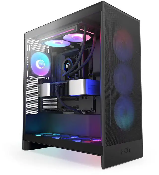 Alt view image 4 of 8 - NZXT KRAKEN PLUS RGB 240 MM BLACK AIO LIQUID COOLER WITH 1.54" LCD & RGB CORE SINGLE FRAME FAN