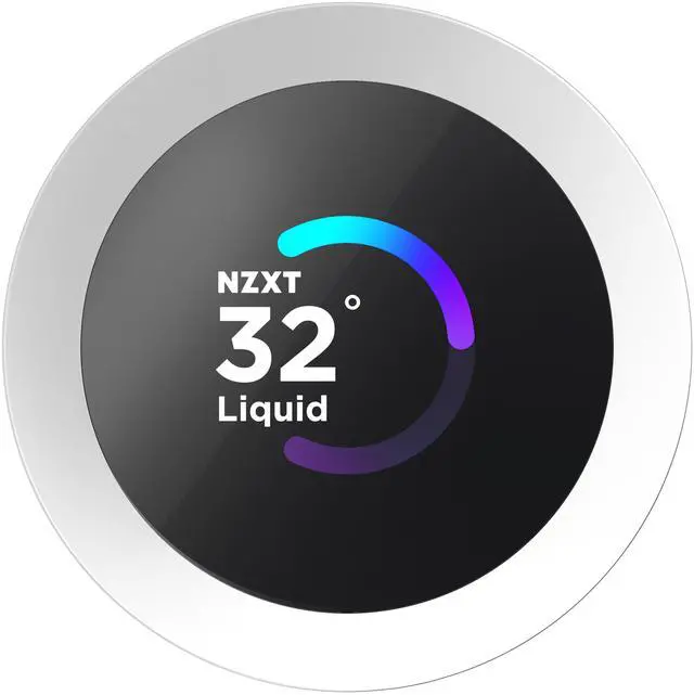 Alt view image 7 of 8 - NZXT KRAKEN PLUS RGB 240 MM WHITE AIO LIQUID COOLER WITH 1.54" LCD & RGB CORE SINGLE FRAME FAN