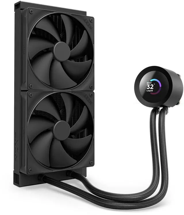 Alt view image 2 of 7 - NZXT KRAKEN PLUS 280 MM AIO LIQUID COOLER WITH 1.54" LCD & STATIC PRESSURE FANS