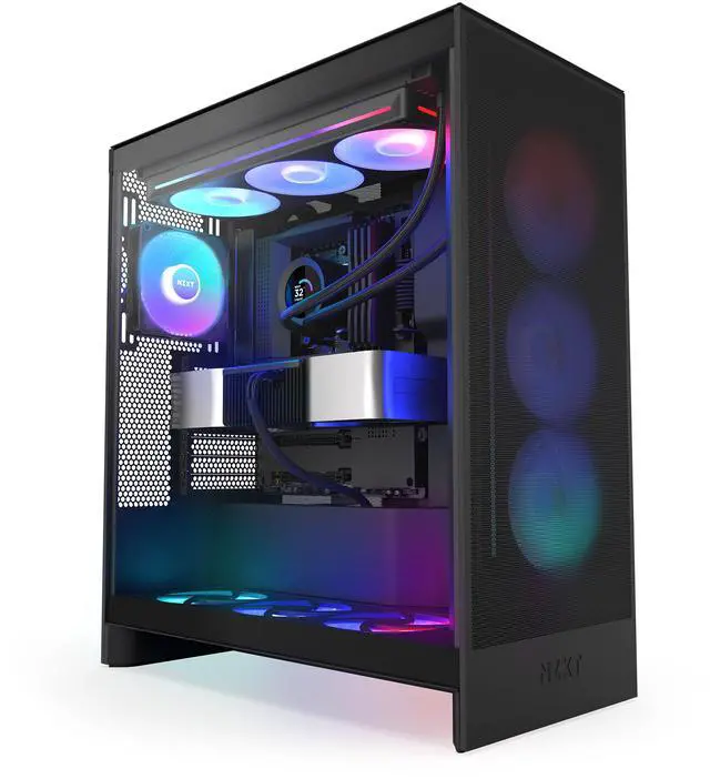 Alt view image 4 of 8 - NZXT KRAKEN PLUS RGB 360 MM BLACK AIO LIQUID COOLER WITH 1.54" LCD & RGB CORE SINGLE FRAME FAN